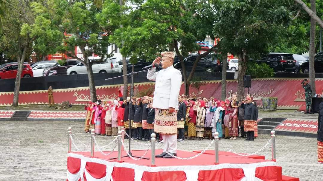 Upacara Peringati HUT Ke-66 Lampung Selatan, Nanang Pinta ASN Agar Terus Tingkatkan Kinerjanya Secara Obyektif