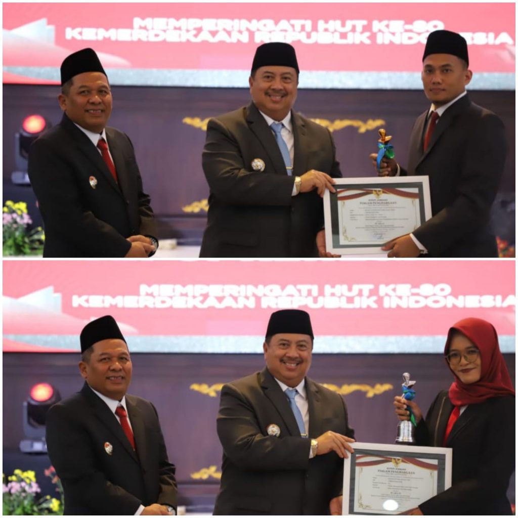 Bupati Jombang Beri Penghargaan Kepada 6 ASN Berprestasi Di HUT ke-80 Kemerdekaan RI