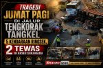 Tragedi Jumat Pagi di Jalur Tengkorak Tangkel, 5 Kendaraan Ringsek, 2 Tewas di Akses Suramadu