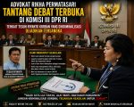 Advokat Rikha Permatasari Tantang Debat Terbuka Di Komisi III DPR RI , “Mari Uji Fakta, Alat Bukti, dan Dasar Hukum dalam Perkara Teguh Riyanto.”