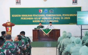 Kodim 0821/Lumajang Perkuat Komitmen Perang Melawan Narkoba, Prajurit Dibekali Wawasan P4GN Bersama BNNK