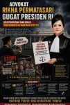 Advokat Rikha Permatasari Prihatin dan Siapkan Gugatan terhadap Presiden RI:* _*”Martabat Profesi Tidak Boleh Dihinakan dari Mimbar Kekuasaan”