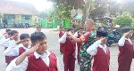 Bangun Karakter Sejak Dini, Babinsa Sruni Latih PBB Calon Peserta Lomba SDN Sruni 01