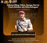KOMUNITAS SELATAN KERAS SAMPAIKAN SELAMAT ULANG TAHUN KEPADA KASAT RESERSE NARKOBA POLRES PELABUHAN TANJUNG PERAK