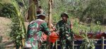 TNI dan Warga Kompak, Jembatan Penghubung Wonokerto – Kenongo Gucialit Lumajang Mulai Berwujud